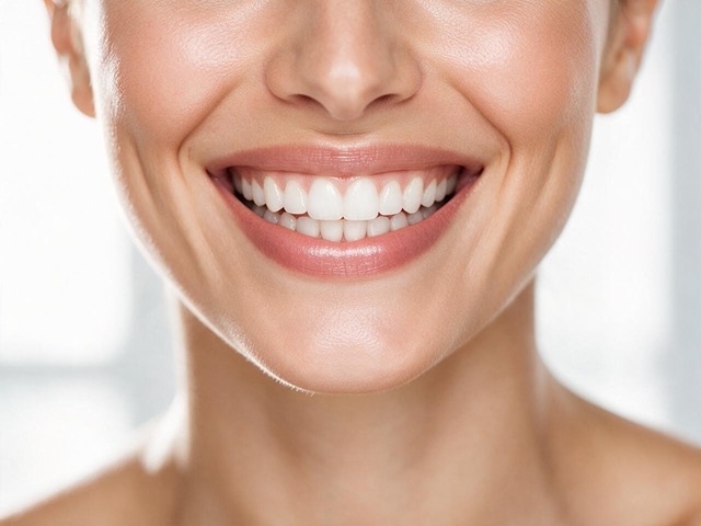 Primer plano de una sonrisa natural con luz de ventana