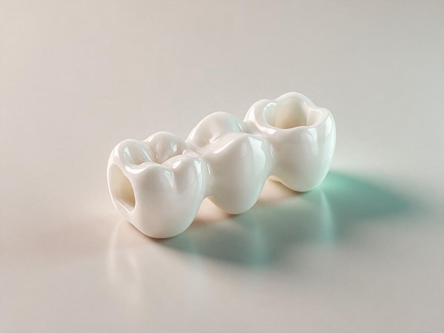 Puente dental de cerámica de tres piezas